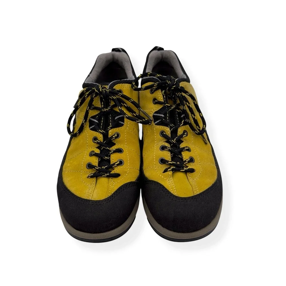 Ecco Yura Receptor Shoes Womens 9.5 US / 40 EU Yellow Black Leather Hiking Trail - Picture 3 of 14